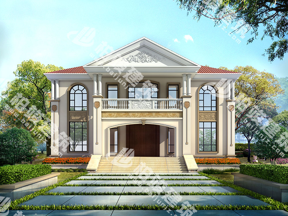 農(nóng)村二層豪華歐式別墅設計圖，配置齊全，造價30萬左右