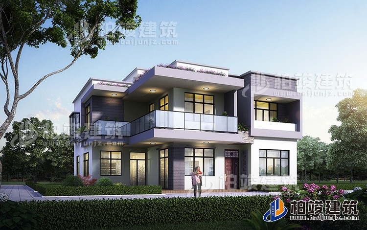 兩層現(xiàn)代別墅，村里蓋一棟，父母都為你自豪！