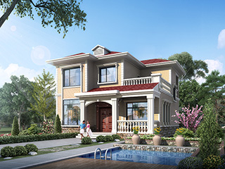 二層別墅設(shè)計圖，二層歐式小別墅，滿足您的所有需求。