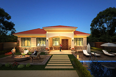 農(nóng)村一層平房設(shè)計(jì)圖，簡(jiǎn)單實(shí)用，造價(jià)便宜！