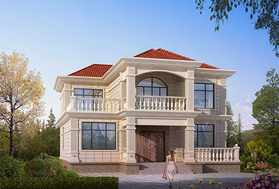 農(nóng)村二層自建別墅，自帶大露臺(tái)，人見(jiàn)人愛(ài)。