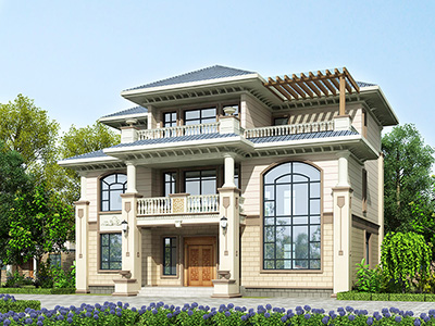 農(nóng)村三層別墅設(shè)計圖，逆天別墅，一個大家族都住的下！