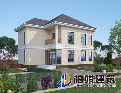 這是一種非常適合農(nóng)村自建的別墅設(shè)計，造價便宜，經(jīng)濟(jì)實(shí)惠。