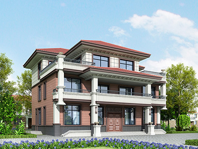 雙拼大別墅，兄弟兩個(gè)家庭的房屋。