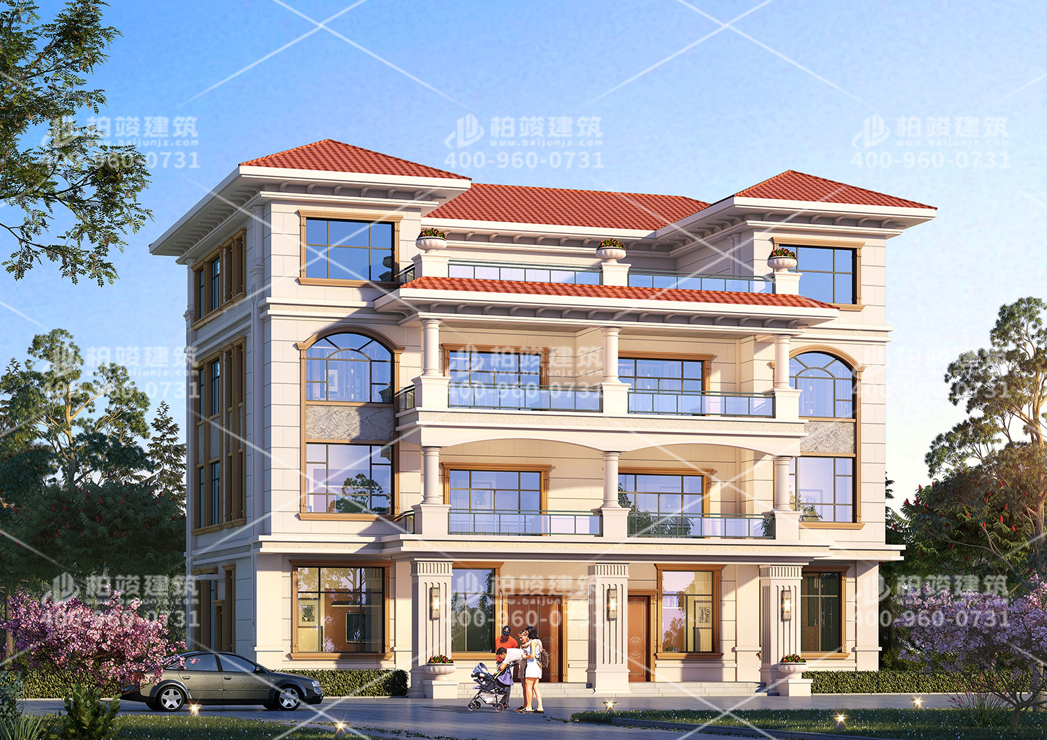 農(nóng)村自建房設(shè)計(jì)圖，貴州張總定制四層大別墅。