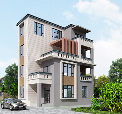 現(xiàn)代風(fēng)格的別墅，年輕人建房的最愛(ài)。