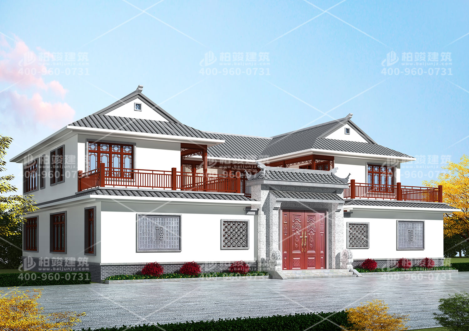 安鄉(xiāng)梅總定制四合院別墅設(shè)計圖。