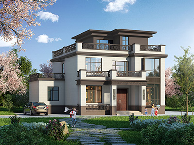 就拿出一部分積蓄，在老家蓋了一棟別墅