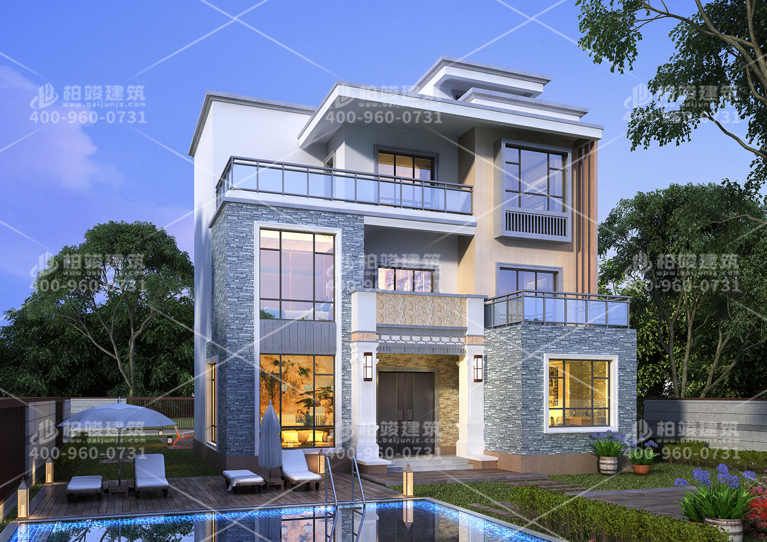 傳統(tǒng)中式經(jīng)典別墅設(shè)計圖紙。