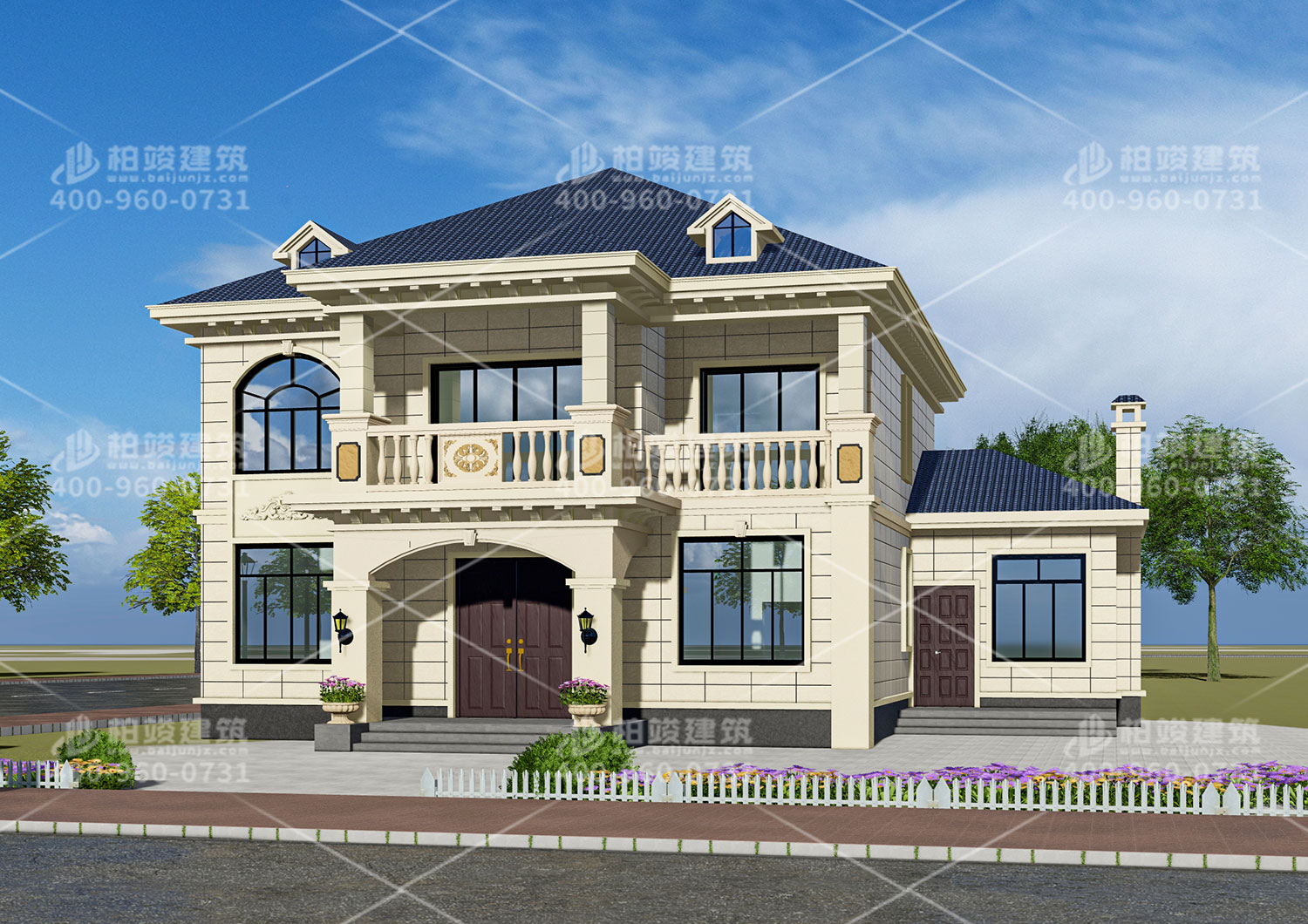 百搭型別墅設(shè)計圖及效果圖。