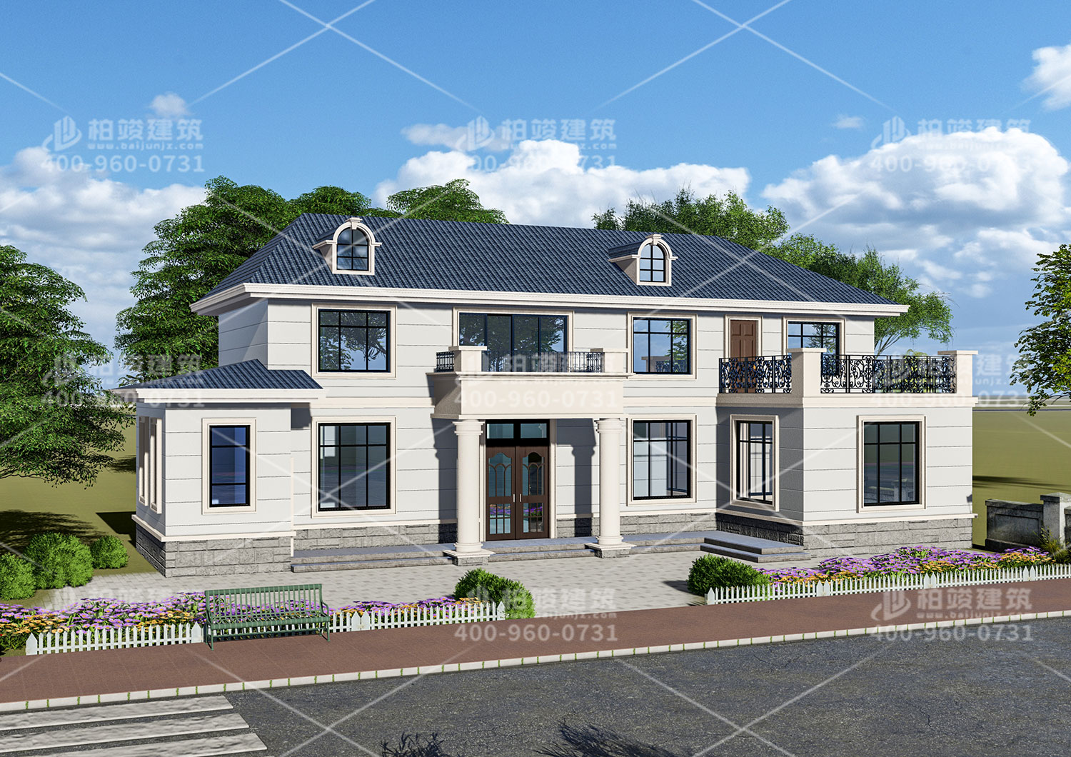 二層小別墅設(shè)計，最合適居家的大小。