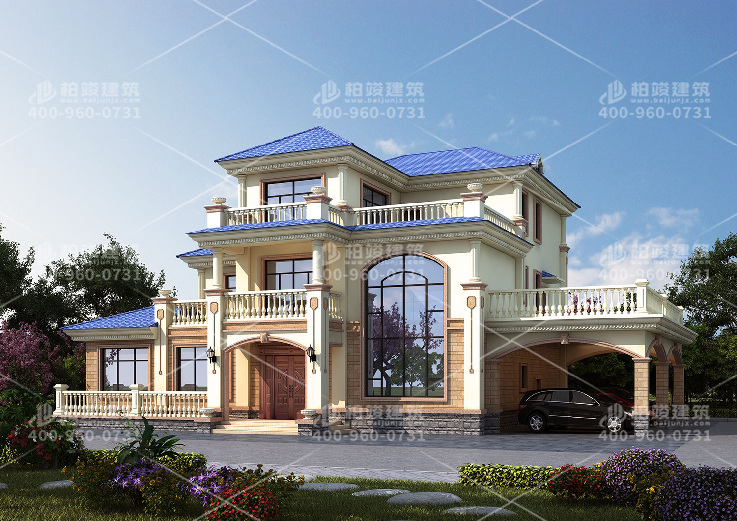 冬季施工鄉(xiāng)村二層住宅的區(qū)別。