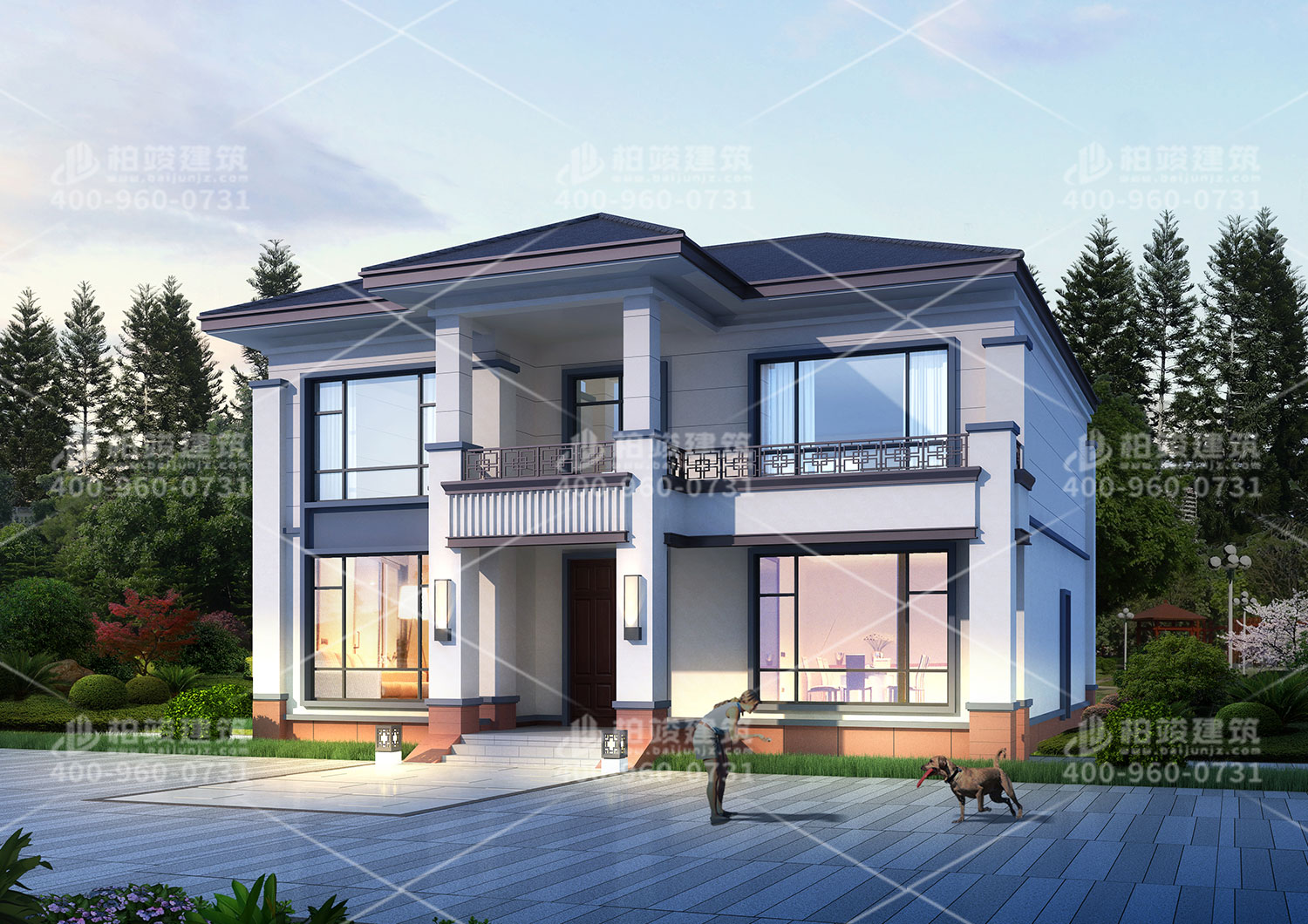 空間十足的別墅設(shè)計(jì)效果圖。