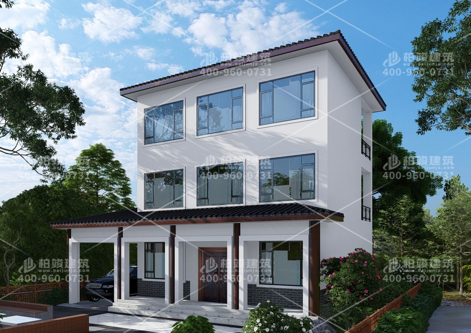 農(nóng)村二層小別墅設(shè)計(jì)圖，實(shí)用就選二層別墅。