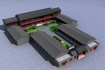 鄉(xiāng)村四合院設(shè)計(jì)圖，金牌設(shè)計(jì)師作品。