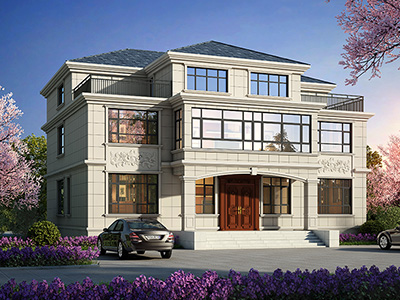 農(nóng)村三層別墅設(shè)計(jì)圖，占地260平米。