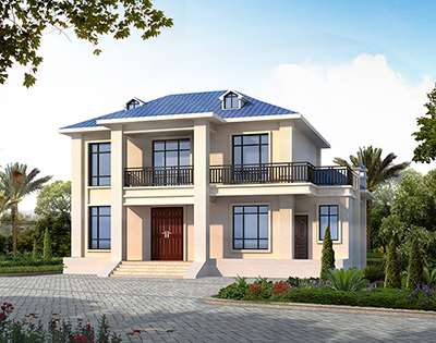 鄉(xiāng)村小別墅設(shè)計(jì)，帶老虎窗。