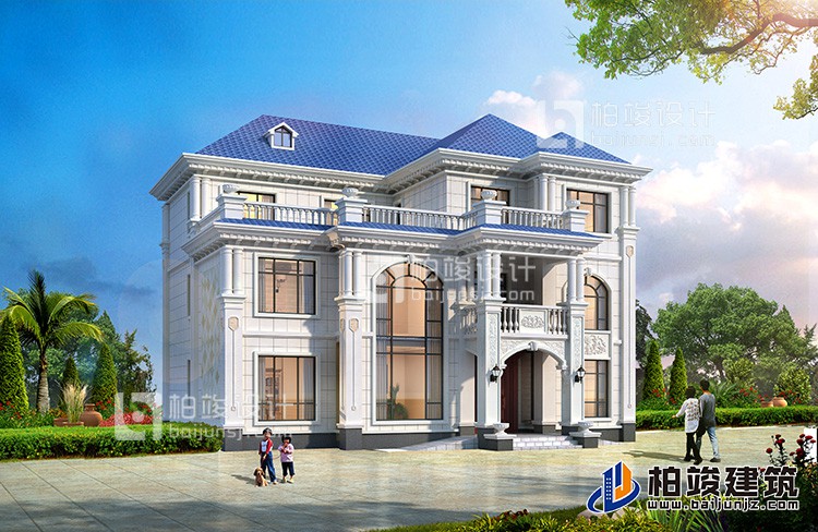 三層框架結(jié)構(gòu)別墅設(shè)計圖，帶棋牌室。