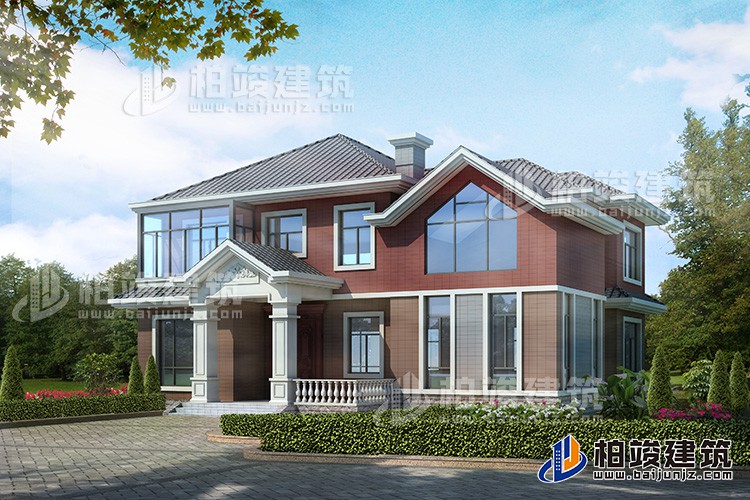 二層別墅設(shè)計(jì)圖，造價(jià)實(shí)惠。