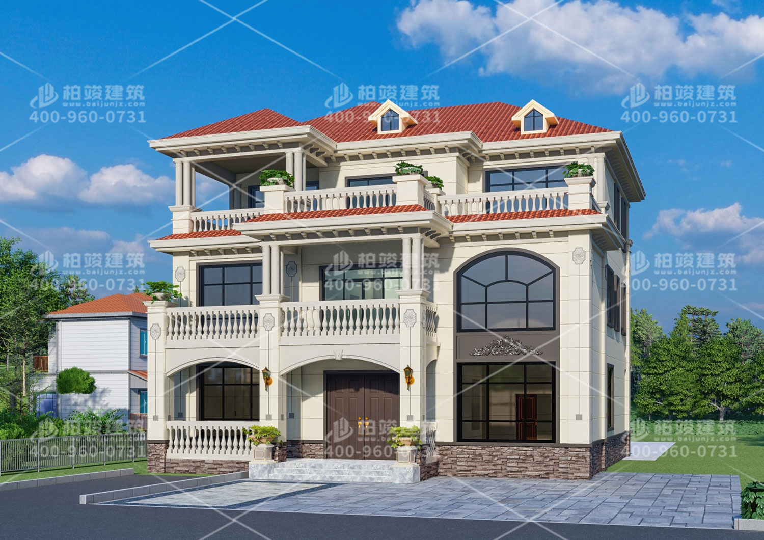 新華陳總定制三層歐式風(fēng)格大別墅！