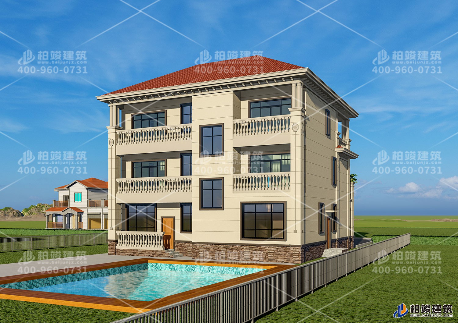 新華陳總定制三層歐式風(fēng)格大別墅！