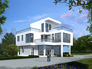 三層簡潔現(xiàn)代風格農(nóng)村別墅設計圖 施工圖紙全套