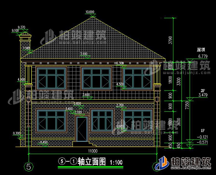 農村二層別墅圖片大全 新款BZ2563-簡歐風格